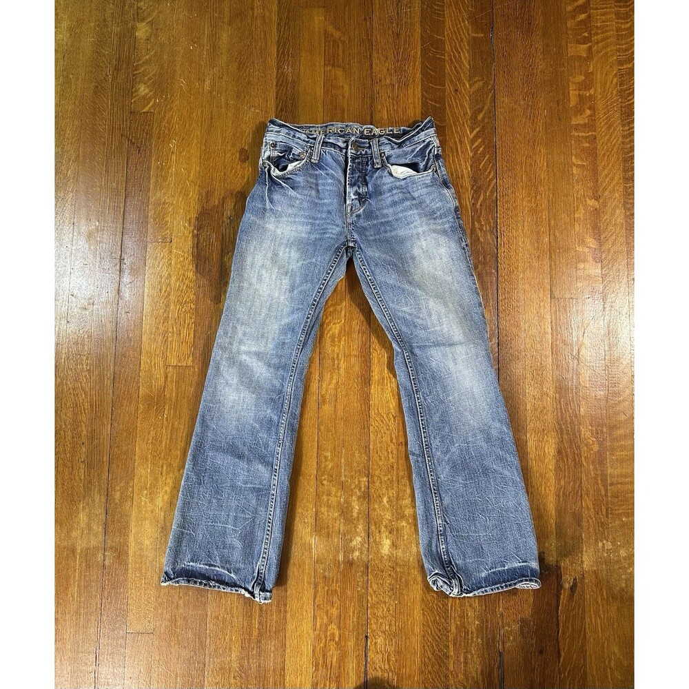 American Eagle Low Rise Slim Boot Jeans Womens Y2K 28/30